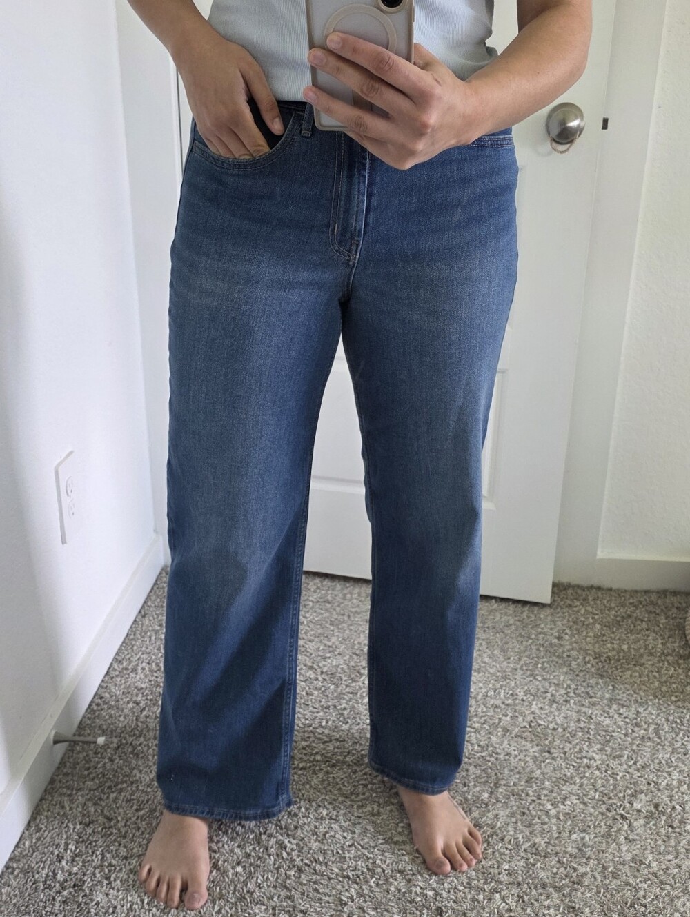 High Rise Wide Leg Jean (Short Size 6)